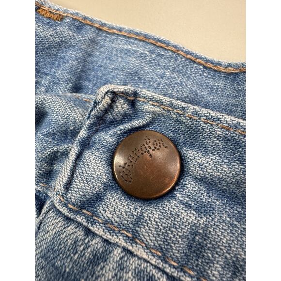 Vintage Wrangler Womens Denim Shorts 11/12 Blue 2” Inseam Cowboy Western Rodeo - Picture 7 of 14